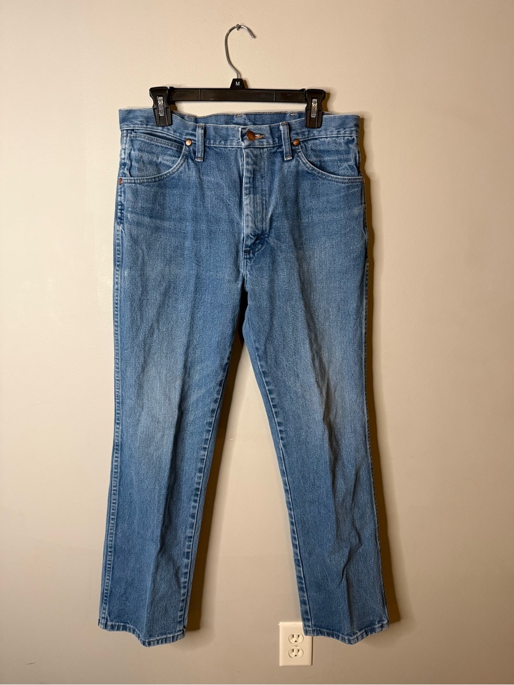 Wrangler Cowboy Cut Slim Fit Rigid Jeans Mens (Style 936DEN) in size 34x32
